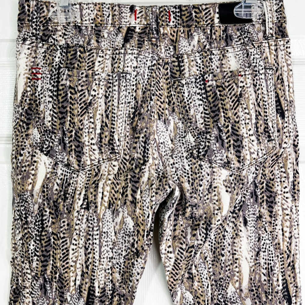 BDG High Rise Cigarette Ankle Skinny Jeans Tan & Black Reptile Print Women’s 28 - Picture 4 of 10